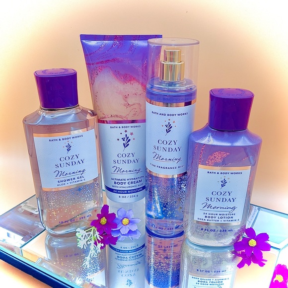Bath & Body Works Bath & Body Bath Body Works Cozy Sunday Morning 4 Piece Body Care Set